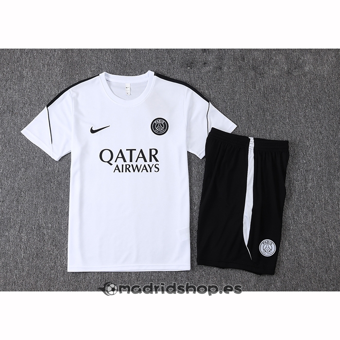 Chandal del Paris Saint-Germain Manga Corta 2026-27 Blanco - Pantalon Corto